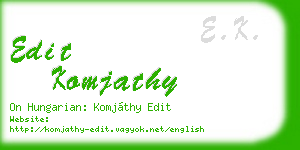 edit komjathy business card